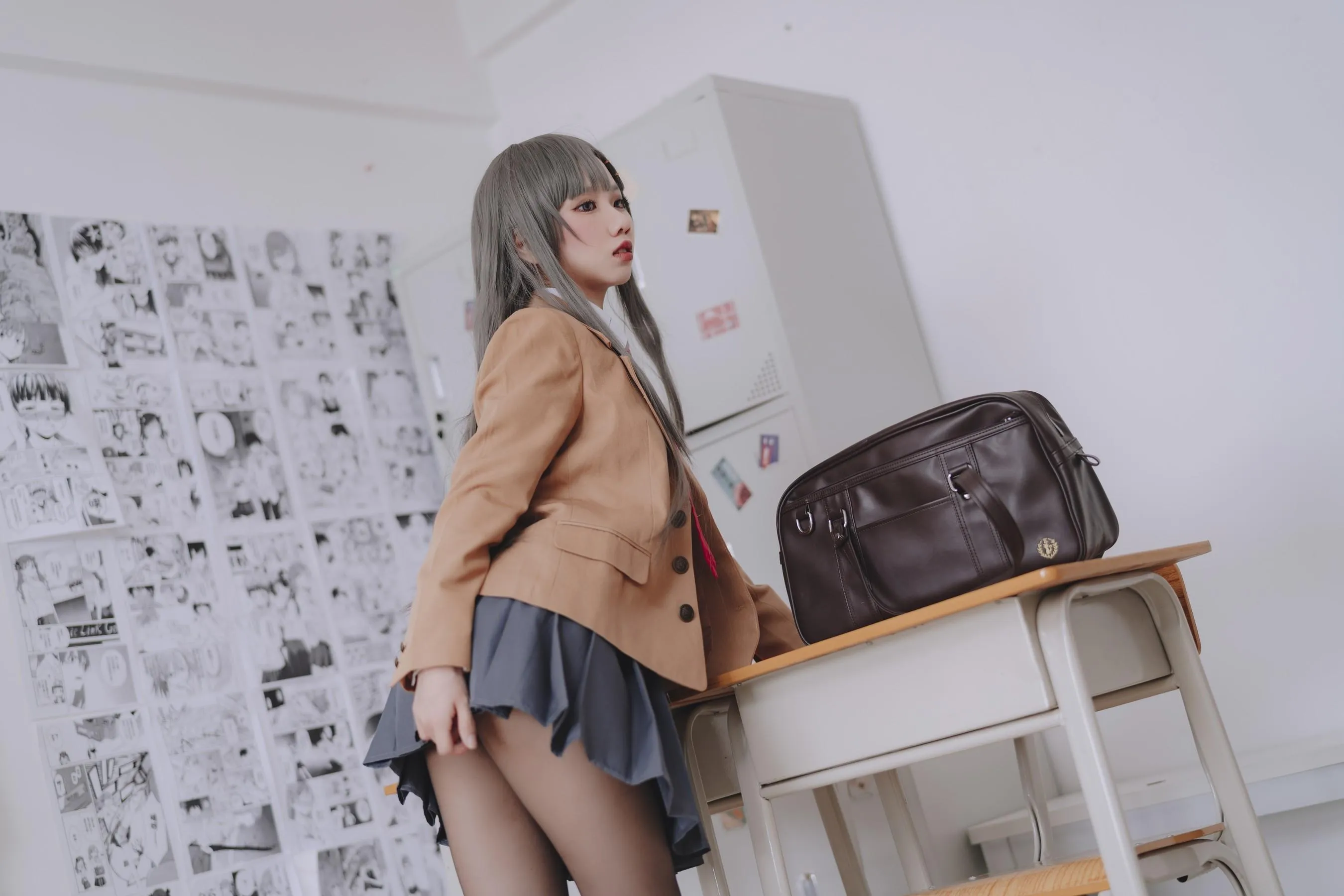 果咩酱w – NO.43 麻衣校服 [31P]插图4